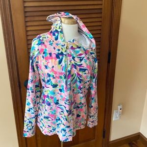 Lilly Pulitzer Luxletic Half Zip Pullover with Hood